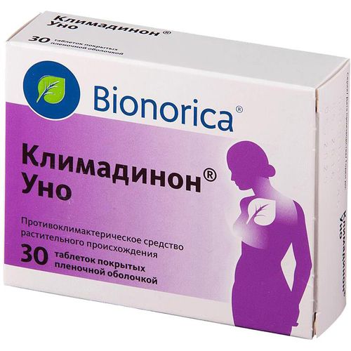 КЛИМАДИНОН УНО ТАБЛЕТКИ ПОКРЫТЫЕ ОБОЛОЧКОЙ 6,5 МГ №30