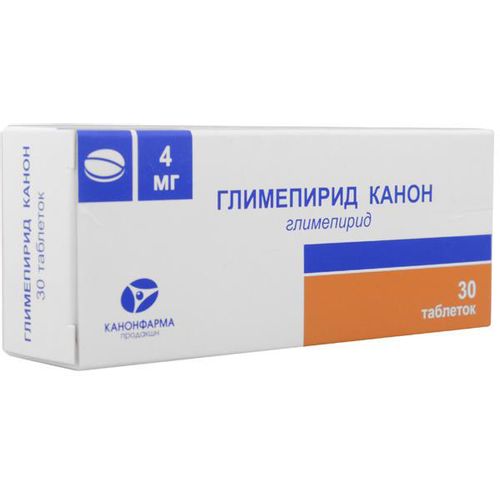 ГЛИМЕПИРИД КАНОН ТАБЛЕТКИ 4 МГ   №30