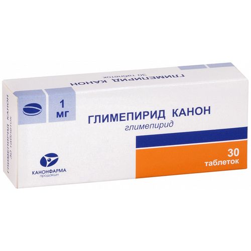 ГЛИМЕПИРИД КАНОН ТАБЛЕТКИ 1 МГ   №30