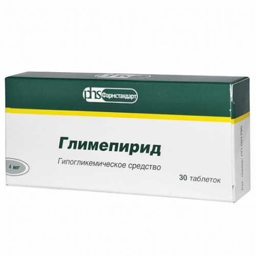 ГЛИМЕПИРИД ТАБЛЕТКИ 4 МГ   №30