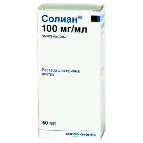 СОЛИАН РАСТВОР ДЛЯ ПРИЕМА ВНУТРЬ 100 МГ/МЛ 60 МЛ №1