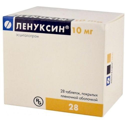 ЛЕНУКСИН ТАБЛЕТКИ ПОКРЫТЫЕ ПЛЕНОЧНОЙ ОБОЛОЧКОЙ 10 МГ   №28