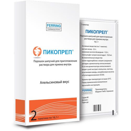 ПИКОПРЕП ПОРОШОК ШИПУЧИЙ ДЛЯ ПРИГОТОВЛЕНИЯ РАСТВОРА ДЛЯ ПРИЕМА ВНУТРЬ  16,1 Г №2
