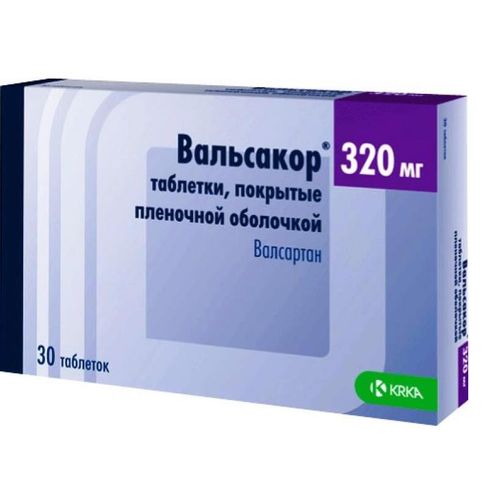 ВАЛЬСАКОР ТАБЛЕТКИ ПОКРЫТЫЕ ПЛЕНОЧНОЙ ОБОЛОЧКОЙ 320 МГ №30