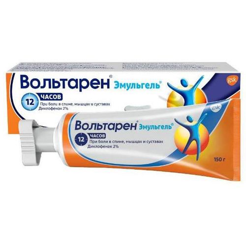 ВОЛЬТАРЕН ЭМУЛЬГЕЛЬ ГЕЛЬ ДЛЯ НАРУЖНОГО ПРИМЕНЕНИЯ 2% 150 Г №1