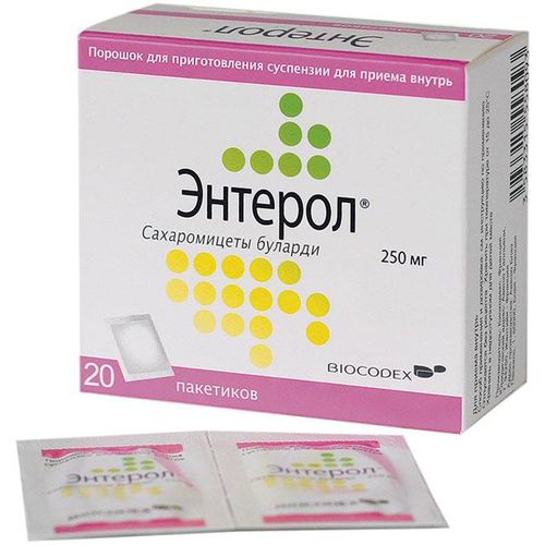 ЭНТЕРОЛ ПОРОШОК ДЛЯ ПРИГОТОВЛЕНИЯ РАСТВОРА ДЛЯ ПРИЕМА ВНУТРЬ 250 МГ 765 МГ №10