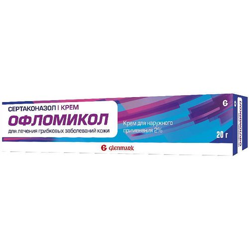 ОФЛОМИКОЛ КРЕМ ДЛЯ НАРУЖНОГО ПРИМЕНЕНИЯ 2% 20 Г №1