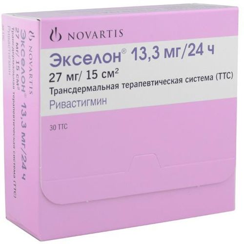 ЭКСЕЛОН ТРАНСДЕРМАЛЬНАЯ ТЕРАПЕВТИЧЕСКАЯ СИСТЕМА 13,3 МГ/СУТ   №30