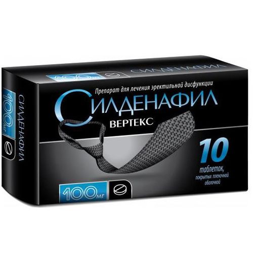 СИЛДЕНАЛАВ ТАБЛЕТКИ ПОКРЫТЫЕ ПЛЕНОЧНОЙ ОБОЛОЧКОЙ 100 МГ   №10