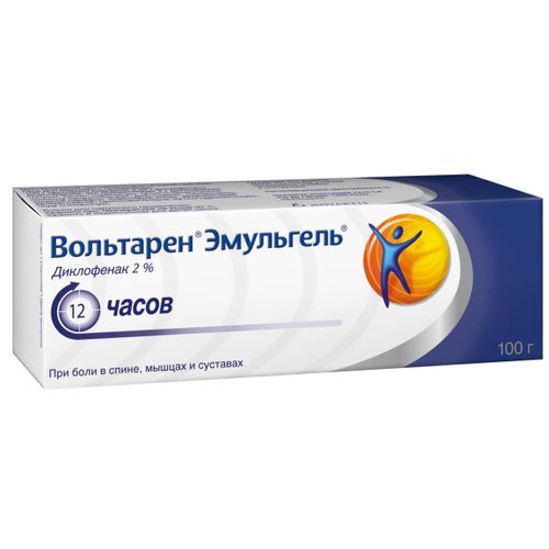 ВОЛЬТАРЕН ЭМУЛЬГЕЛЬ ГЕЛЬ ДЛЯ НАРУЖНОГО ПРИМЕНЕНИЯ 2% 100 Г №1