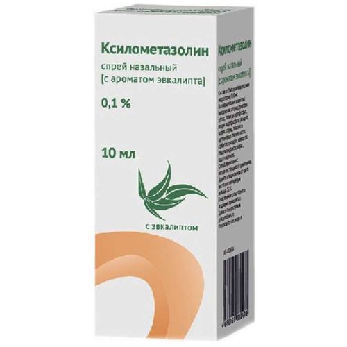 КСИЛОМЕТАЗОЛИН С ЭВКАЛИПТОМ СПРЕЙ НАЗАЛЬНЫЙ 0,1% 10 МЛ №1