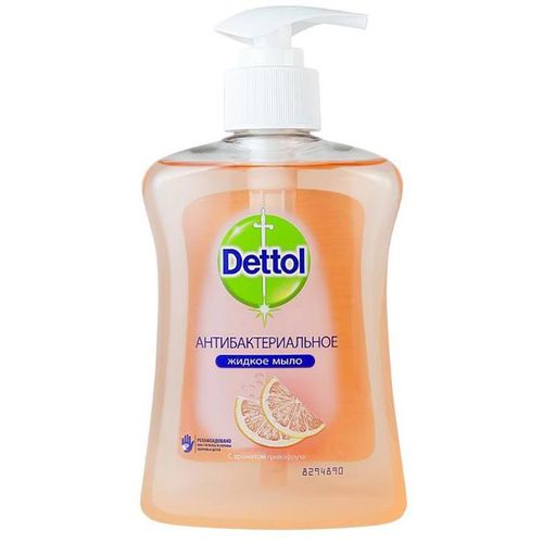 DETTOL МЫЛО ЖИДКОЕ ДЛЯ РУК АНТИБАКТЕРИАЛЬНОЕ С АРОМАТОМ ГРЕЙПФРУТА МЫЛО ЖИДКОЕ 250 МЛ №1
