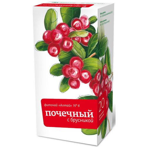 АЛТАЙ ФИТОЧАЙ БРУСНИКА ЛИСТЬЯ ЧАЙНЫЙ НАПИТОК  0,5 Г №20