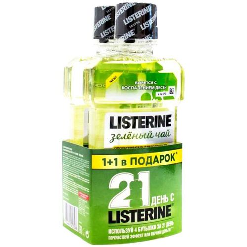 LISTERINE ОПОЛАСКИВАТЕЛЬ Д/ПОЛОСТИ РТА ЗЕЛЕНЫЙ ЧАЙ ОПОЛАСКИВАТЕЛЬ ДЛЯ ПОЛОСТИ РТА 250 МЛ №1