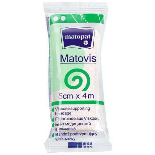 MATOPAT MATOVIS БИНТ ВИСКОЗНЫЙ НЕСТЕРИЛЬНЫЙ 4.0 М X 5.0 СМ БИНТ НЕСТЕРИЛЬНЫЙ   №1