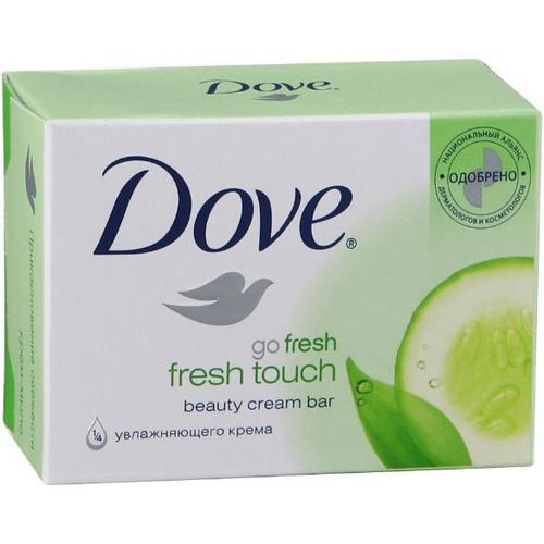 DOVE КРЕМ-МЫЛО ПРИКОСНОВЕНИЕ СВЕЖЕСТИ КОСМЕТИЧЕСКОЕ МЫЛО 135 Г №1