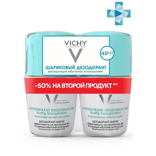 VICHY ДЕЗОДОРАНТ-ШАРИК 48Ч РЕГУЛИР ИЗБЫТ ПОТООТДЕЛ ДЕЗОДОРАНТ  50 МЛ №2