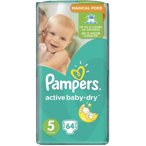 PAMPERS ACTIVE BABY ПОДГУЗНИКИ 5 JUNIOR 12-25КГ В АССОРТИМЕНТЕ ПОДГУЗНИКИ ДЕТСКИЕ №1