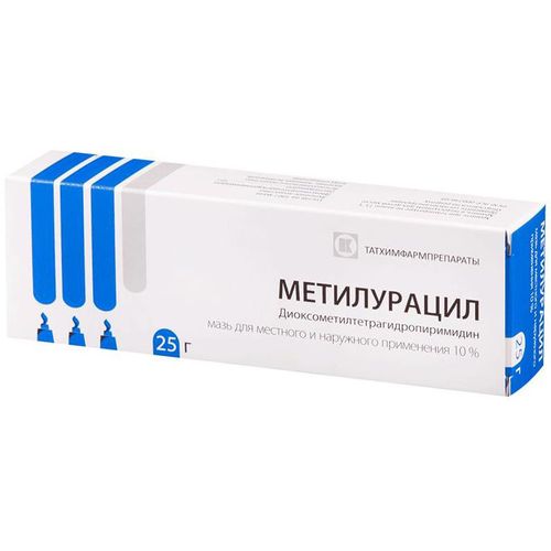 МЕТИЛУРАЦИЛ МАЗЬ ДЛЯ НАРУЖНОГО ПРИМЕНЕНИЯ 10% 25 Г №1