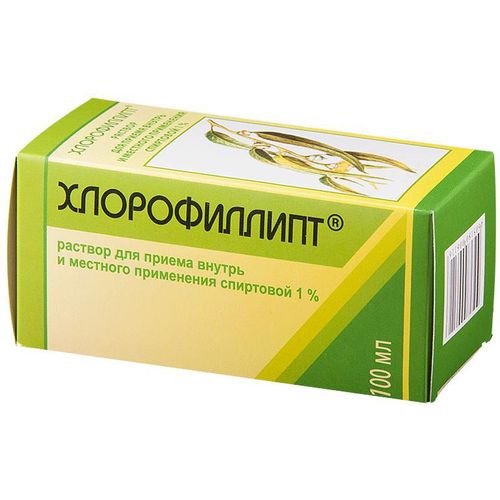 ХЛОРОФИЛЛИПТ РАСТВОР ДЛЯ ПРИЕМА ВНУТРЬ И МЕСТНОГО ПРИМЕНЕНИЯ [СПИРТОВОЙ] 1% 100 МЛ №1
