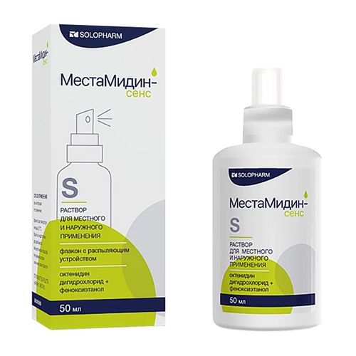 МЕСТАМИДИН-СЕНС РАСТВОР ДЛЯ МЕСТНОГО И НАРУЖНОГО ПРИМЕНЕНИЯ  500 МЛ №1