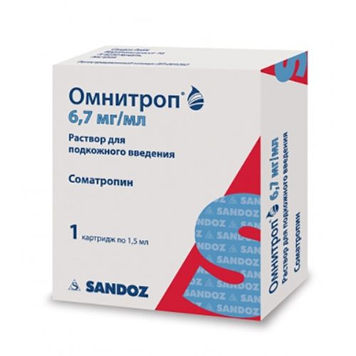 Препарат ОМНИТРОП РАСТВОР ДЛЯ ПОДКОЖНОГО ВВЕДЕНИЯ 3,3 МГ/МЛ 1,5 МЛ №1 ОМНИТРОП РАСТВОР ДЛЯ ПОДКОЖНОГО ВВЕДЕНИЯ 3,3 МГ/МЛ 1,5 МЛ №1