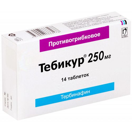 ТЕБИКУР ТАБЛЕТКИ 250 МГ №14