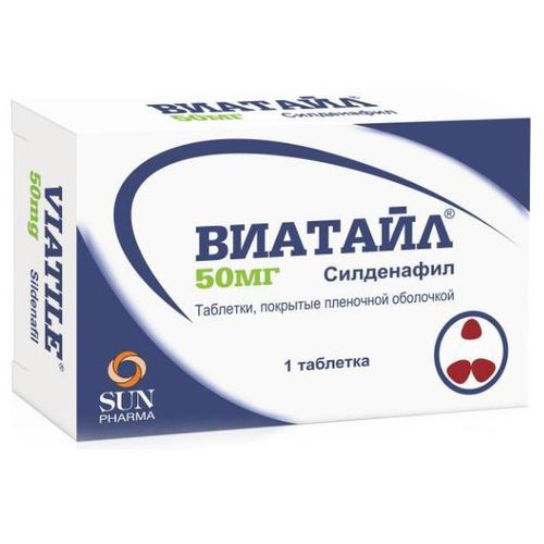 ВИАТАЙЛ ТАБЛЕТКИ ПОКРЫТЫЕ ПЛЕНОЧНОЙ ОБОЛОЧКОЙ 50 МГ   №1