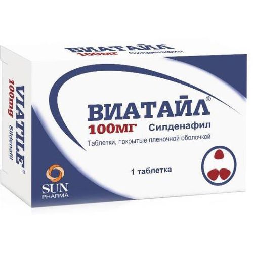 ВИАТАЙЛ ТАБЛЕТКИ ПОКРЫТЫЕ ПЛЕНОЧНОЙ ОБОЛОЧКОЙ 100 МГ   №1