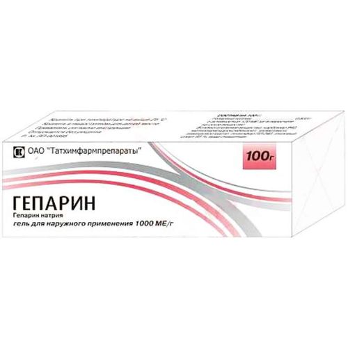 ГЕПАРИН ГЕЛЬ ДЛЯ НАРУЖНОГО ПРИМЕНЕНИЯ 1 ТЫС.МЕ/Г 100 Г №1