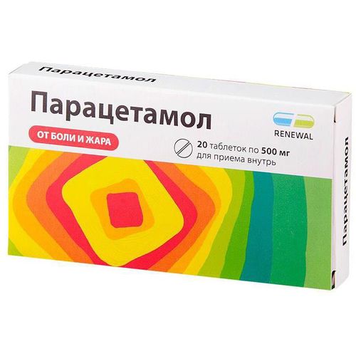 ПАРАЦЕТАМОЛ РЕНЕВАЛ ТАБЛЕТКИ 500 МГ   №20