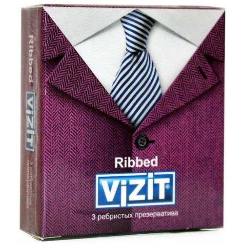 VIZIT ПРЕЗЕРВАТИВЫ RIBBED РЕБРИСТЫЕ ПРЕЗЕРВАТИВ    №3