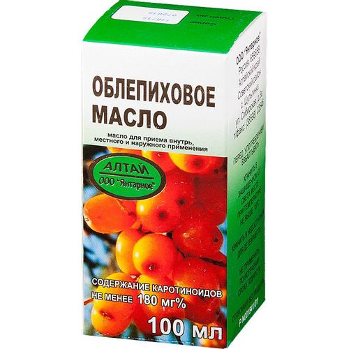 ОБЛЕПИХОВОЕ МАСЛО МАСЛО ДЛЯ ПРИЕМА ВНУТРЬ И МЕСТНОГО ПРИМЕНЕНИЯ  100 МЛ №1