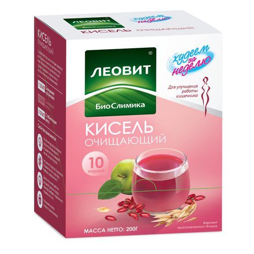 ХУДЕЕМ ЗА НЕДЕЛЮ КИСЕЛЬ ОЧИЩАЮЩИЙ ПОРОШОК ДЛЯ ПРИГОТОВЛЕНИЯ НАПИТКА 20 Г №10