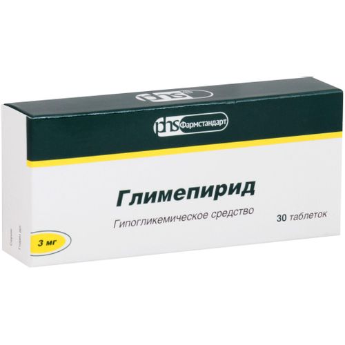 ГЛИМЕПИРИД ТАБЛЕТКИ 3 МГ   №30