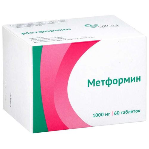 МЕТФОРМИН ТАБЛЕТКИ 1000 МГ   №60