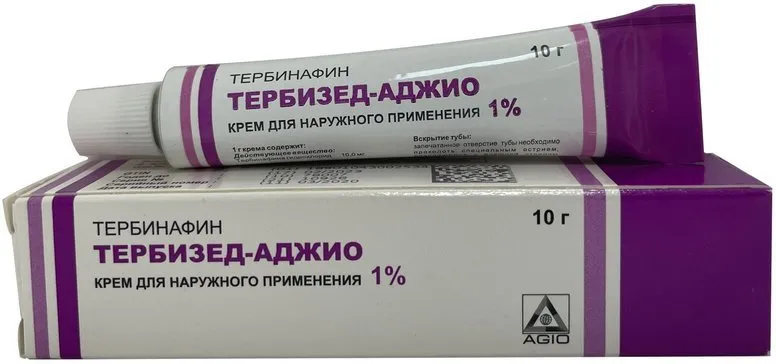 ТЕРБИЗЕД-АДЖИО КРЕМ ДЛЯ НАРУЖНОГО ПРИМЕНЕНИЯ 10 МГ/Г 10 Г №1