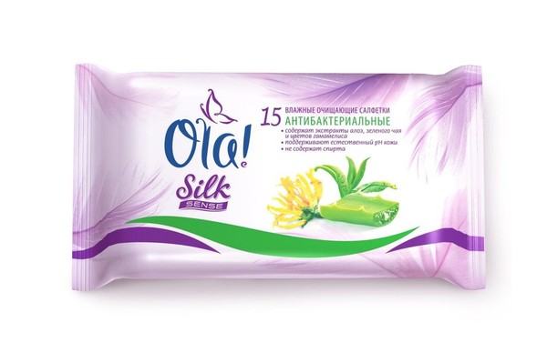 OLA САЛФЕТКИ АНТИБАКТЕР САЛФЕТКИ ГИГИЕНИЧЕСКИЕ   №15