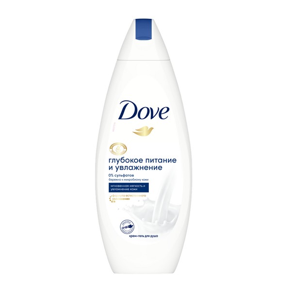 DOVE КРЕМ-ГЕЛЬ Д/ДУША ПИТАНИЕ И УВЛАЖНЕНИЕ ГЕЛЬ ДЛЯ ТЕЛА 250 МЛ №1