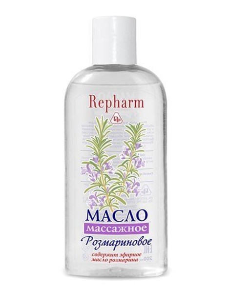 REPHARM МАСЛО МАССАЖНОЕ ЭФИРНОЕ МАСЛО РОЗМАРИНА МАСЛО ДЛЯ ТЕЛА 200 МЛ №1