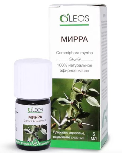 OLEOS ЭФИРНОЕ МАСЛО МИРРА ЭФИРНОЕ МАСЛО  5 МЛ №1