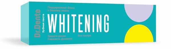 DR.DENTE ЗУБ ПАСТА WHITENING ЗУБНАЯ ПАСТА ОТБЕЛИВАЮЩАЯ  130 Г №1