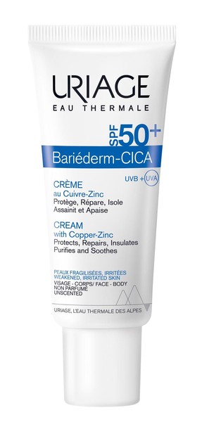 URIAGE BARIEDERM ЦИКА-КРЕМ ВОССТАНАВЛИВАЮЩ С CU-ZN SPF50+ КОСМЕТИЧЕСКИЙ КРЕМ  40 МЛ №1