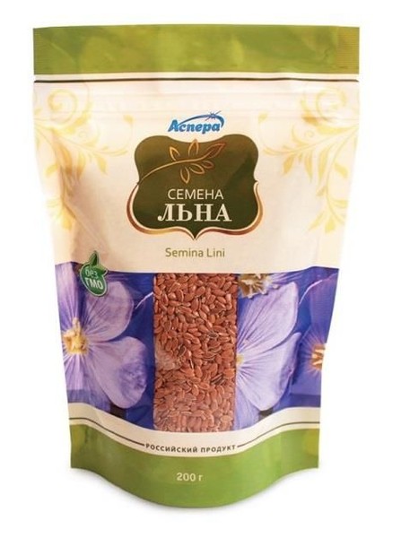 АСПЕРА СЕМЕНА ЛЬНА РАСТИТЕЛЬНОЕ СЫРЬЕ  200 Г №1