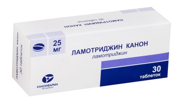 ЛАМОТРИДЖИН КАНОН ТАБЛЕТКИ 25 МГ №30