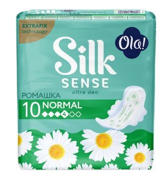 OLA ПРОКЛАДКИ ULTRA NORMAL РОМАШКА ПРОКЛАДКИ ЖЕНСКИЕ ГИГИЕНИЧЕСКИЕ ULTRA (ТОНКИЕ) №10