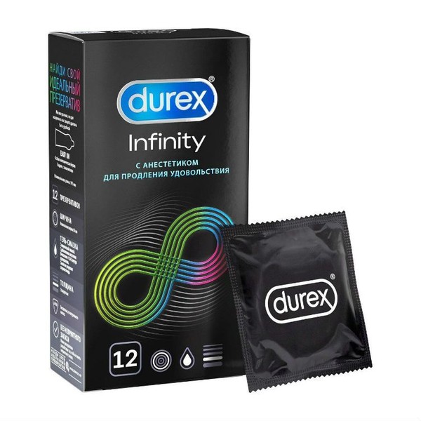 DUREX ПРЕЗЕРВАТИВЫ INFINITY ПРЕЗЕРВАТИВ    №12