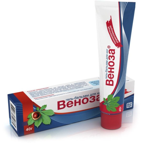ВЕНОЗА ГЕЛЬ-БАЛЬЗАМ ДЛЯ НОГ КОСМЕТИЧЕСКИЙ ГЕЛЬ 40 Г №1