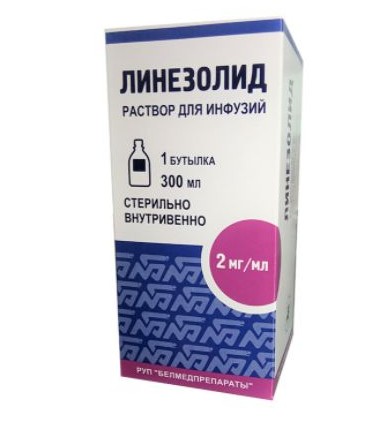 ЛИНЕЗОЛИД РАСТВОР ДЛЯ ИНФУЗИЙ 2 МГ/МЛ 300 МЛ №1