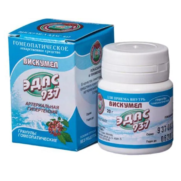 ВИСКУМЕЛ ЭДАС-937 ГРАНУЛЫ ГОМЕОПАТИЧЕСКИЕ 20 Г №1